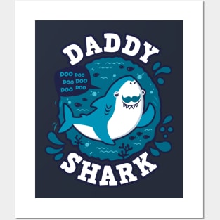 Daddy Shark (trace) Posters and Art